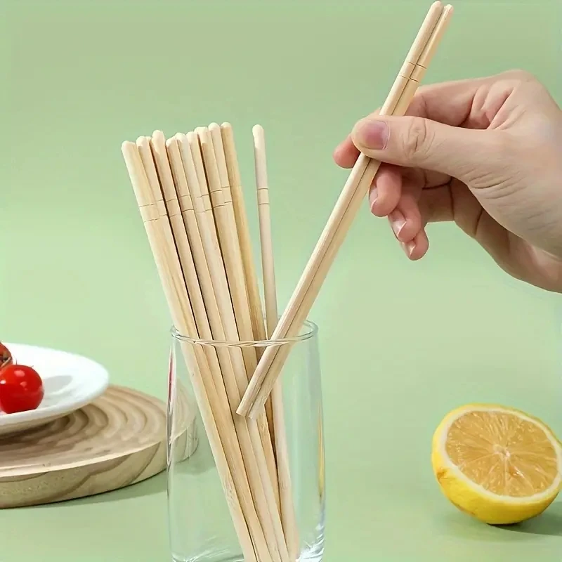 Disposable high-quality bamboo chopsticks set-individual packaging, health, thick and durable, suitable for take-away, barbecu