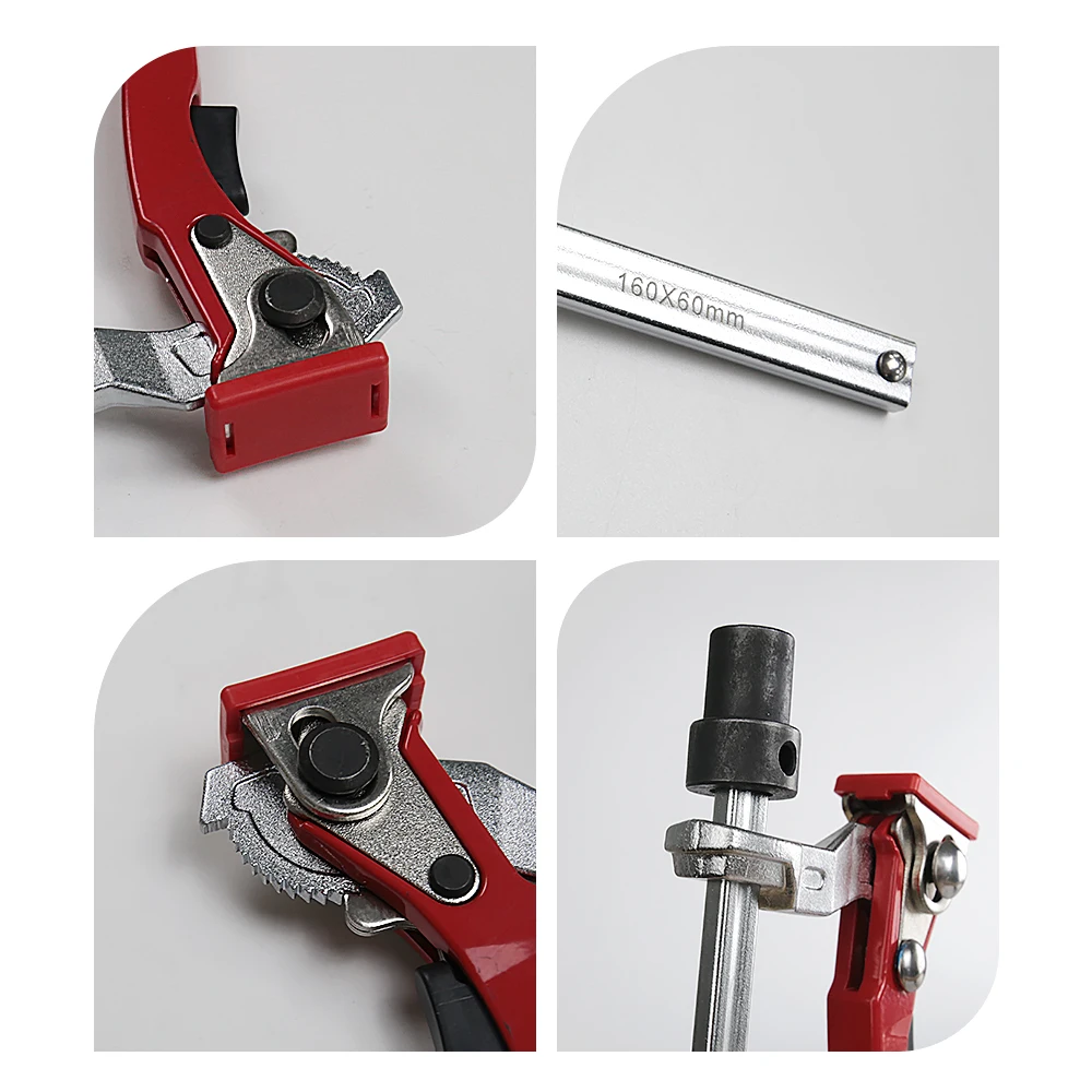 19/20MM Woodworking Hold Down Clamp Hole Tool Ratcheting Table Clamp Machinery Accessories Desktop Quick Press 2pc