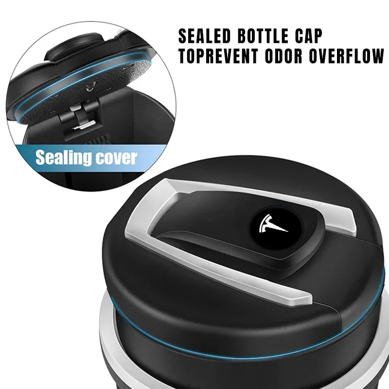 Car Accessories Portable Luminous Liner Cigarette Ashtray For tesla model 3 model X s Y car accessories
