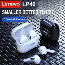 

Original Lenovo LP40 Wireless Headphones TWS Bluetooth Earphones Touch Control Sport Headset Stereo Earbuds For Phone Android