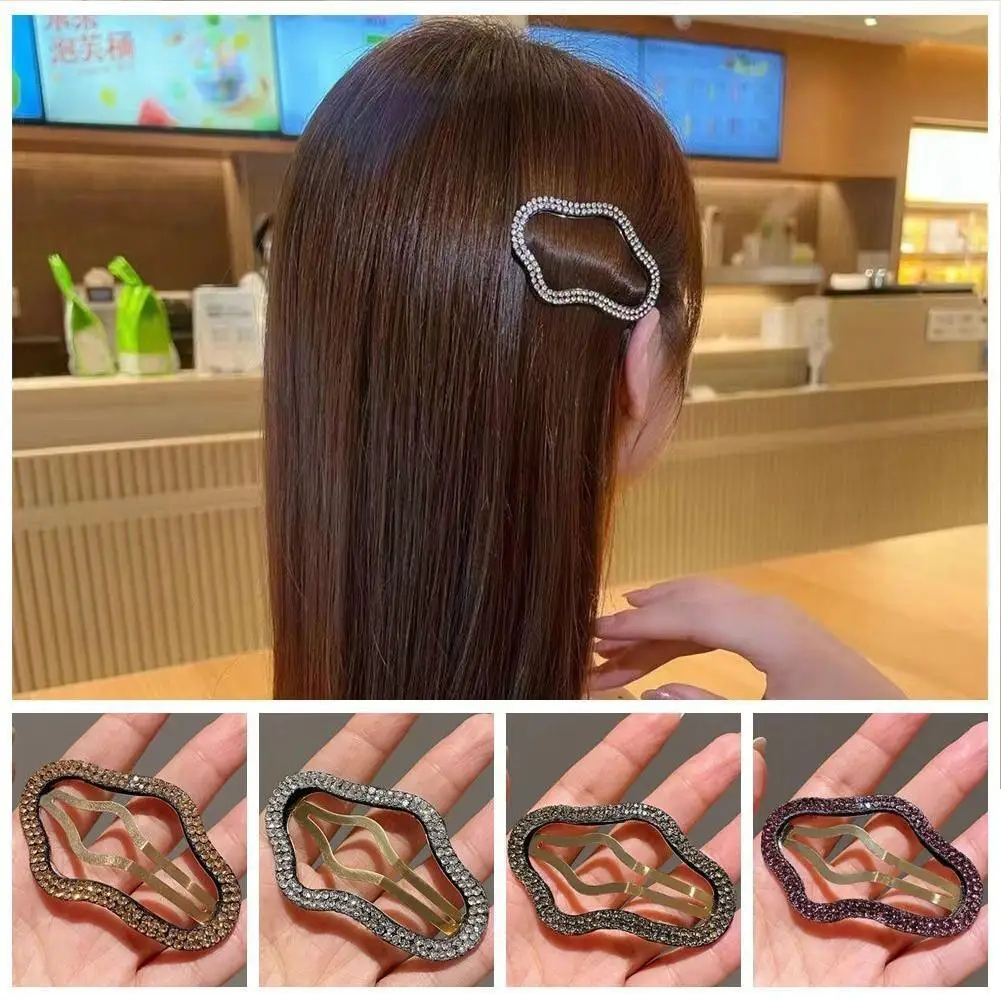 

Женские блестящие заколки для плетения волос, ажурные заколки для волос в форме облака, боковые заколки, заколки для волос, заколки, головные уборы, аксессуары для волос