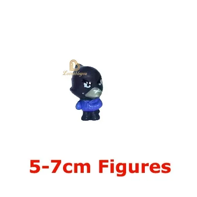24pcs Anime Mini Figures Accessories Charms Poco Spike Nita Cute Cartoon Heroes Model Toys Game Collectibles for Children Gift anime figure toys