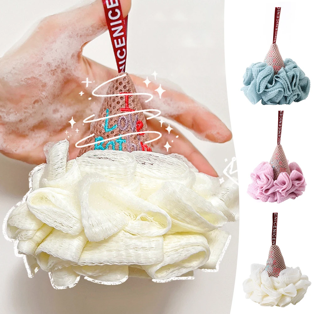 

Cute Ice Cream Shape Bath Ball Comfy Skin-Friendly Bath Towel For Arm Waist Shoulder