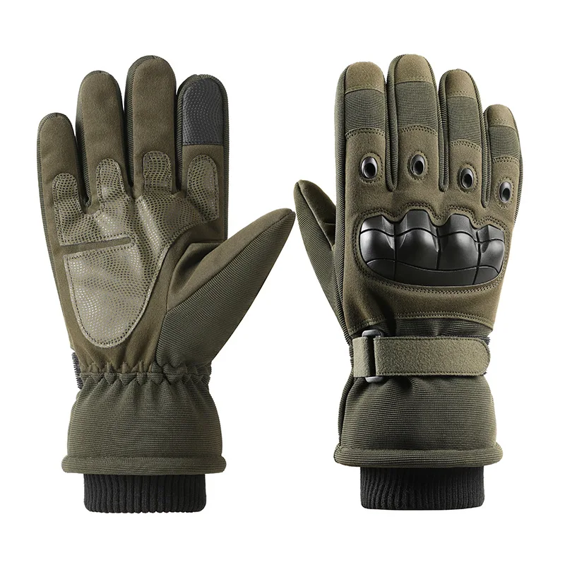 Tactical Men's Gloves Winter Motorcycle Outdoor Camping Cycling Gloves Climbing Windproof Touch Screen Male Warm Thick Gloves 4