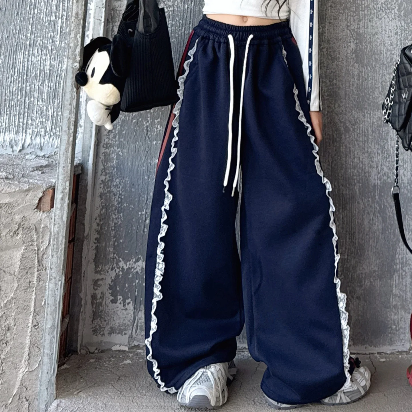Pantalon Jogging Femme Cargo Halloween - Taille Haute élastique, Motif Sang, Style Zombie, Décontracté