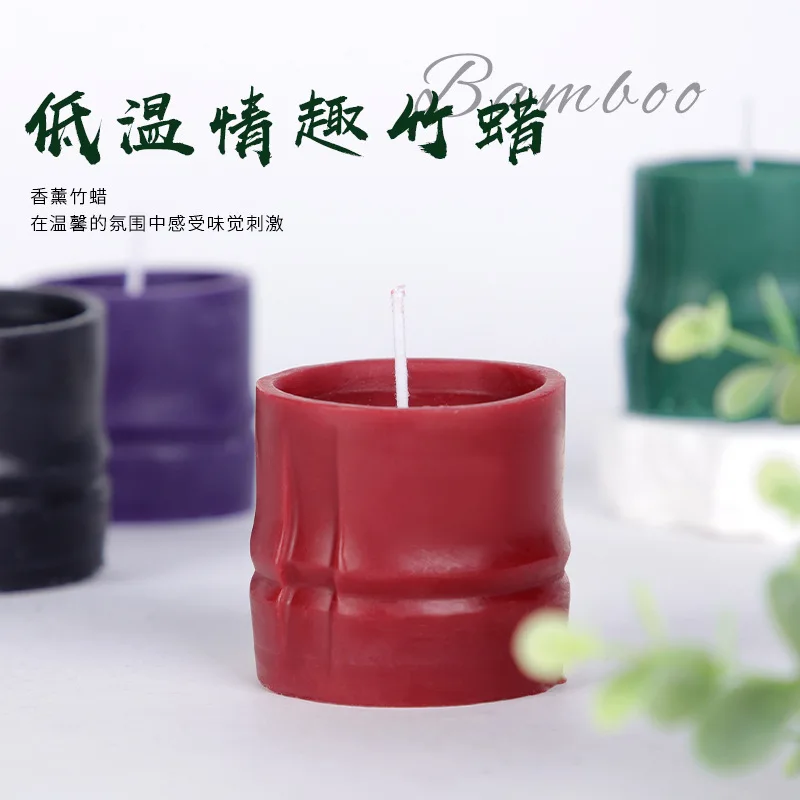 Sex ToyssmLow Temperature Candles Bamboo Wax Couple Sexy Flirting Interactive Toys Alternative Training Wax Drip Props