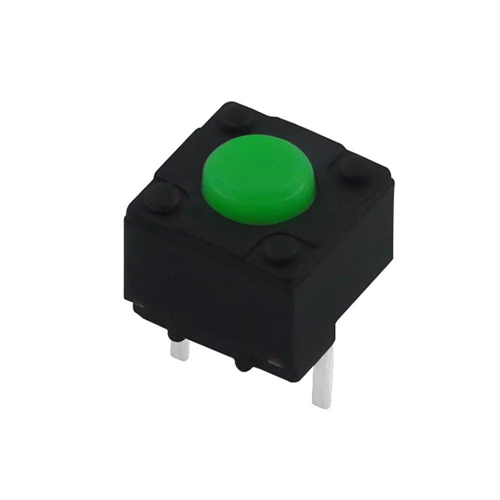 

10PCS TS-E012 6*6*5.7 Tact Switch DIP 2 Pin Pressure Control Switch MINI Touch Switch Green Button