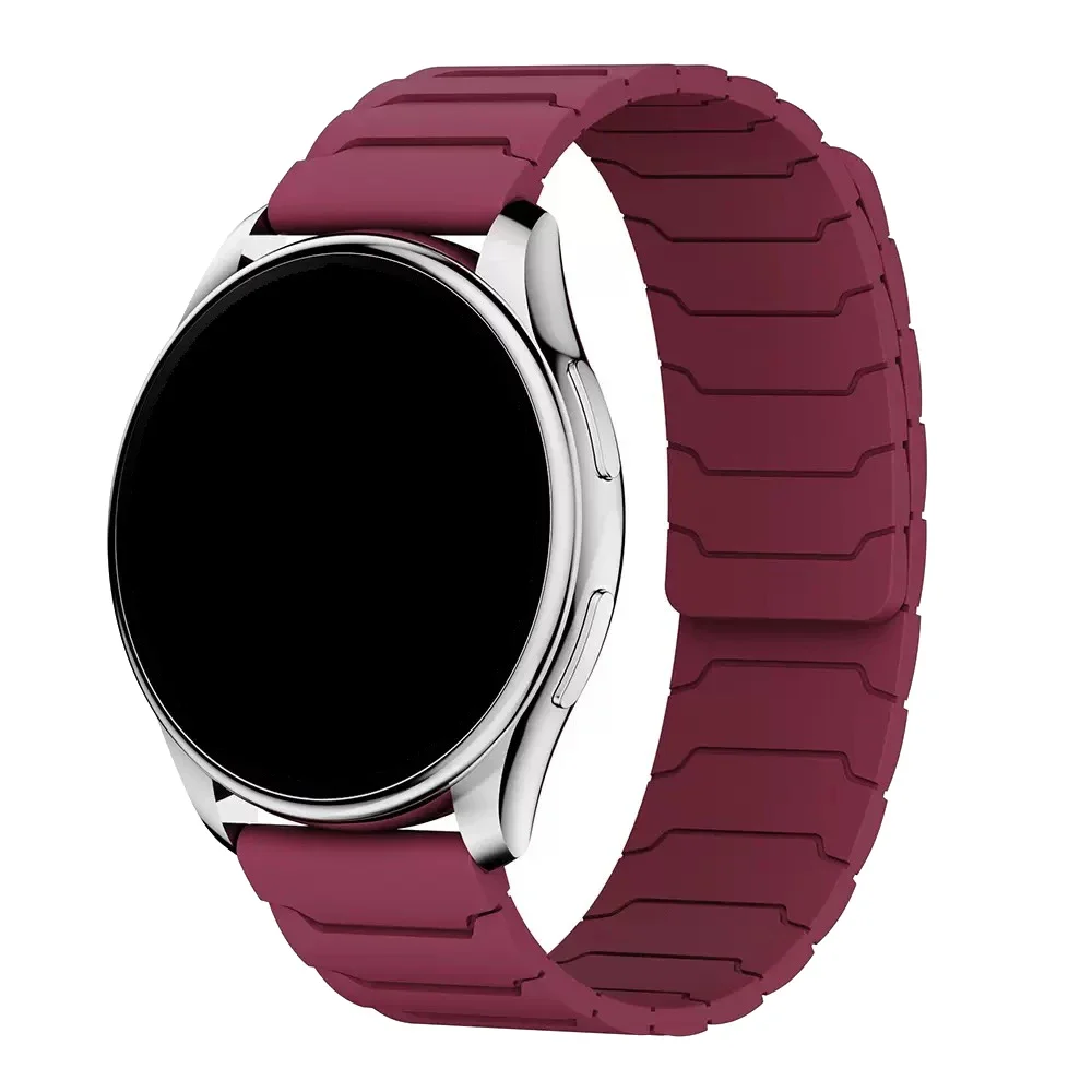 Magnetic Loop Silicone Sport Band - Universal Smartwatch Accessory, 22mm/20mm Strap