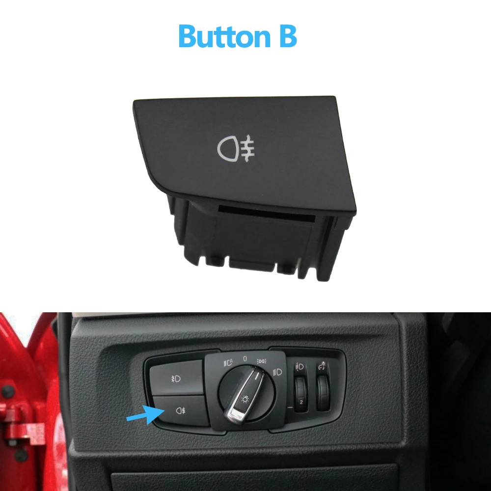 HeadLamp Rotary Foglight Button Headlight Switch Cover Panel For