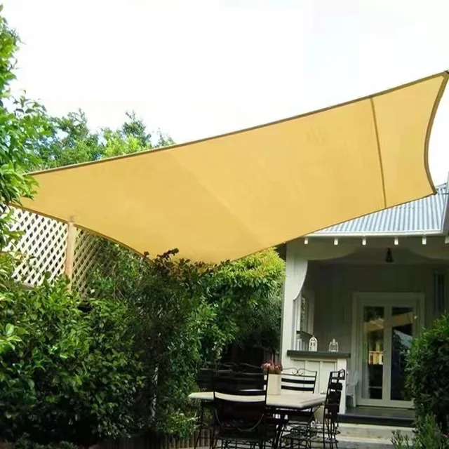 Red de sombrilla de jardín al aire libre, sombrilla de terraza, Red de sombrilla de camping, protección UV, tela de protección solar de HDPE, sombrilla - Imagen 4