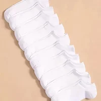 10 ou 20 ou 40 paires unisexe solide coton chaussettes hommes femmes coupe basse cheville chaussettes en vrac noir blanc gris chaussettes doux léger 5