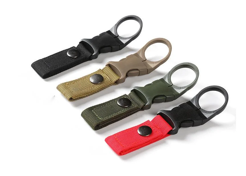 Draagbare fles gesp, mineraalwater clip, outdoor tactische nylon drankfles, lint hangend, multifunctioneel_voghion.com