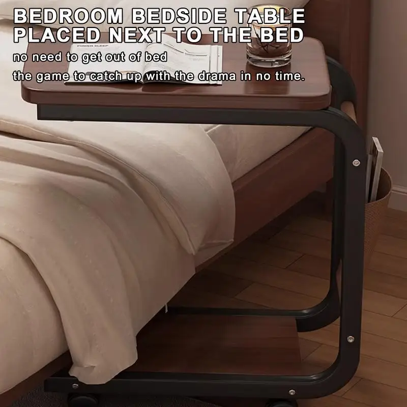 Side End Table C Shaped Side Table For Living Room Bedroom