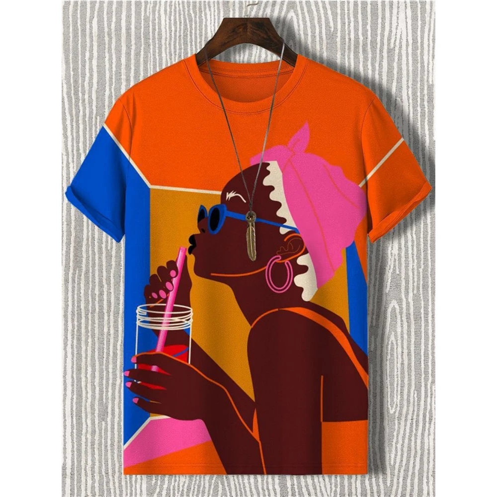 

Men's T-Shirt Casual Fashion 3d Print Short Sleeved Summer Retro T-Shirt For Men Clothing Street Breathable T Shirt Top Tee