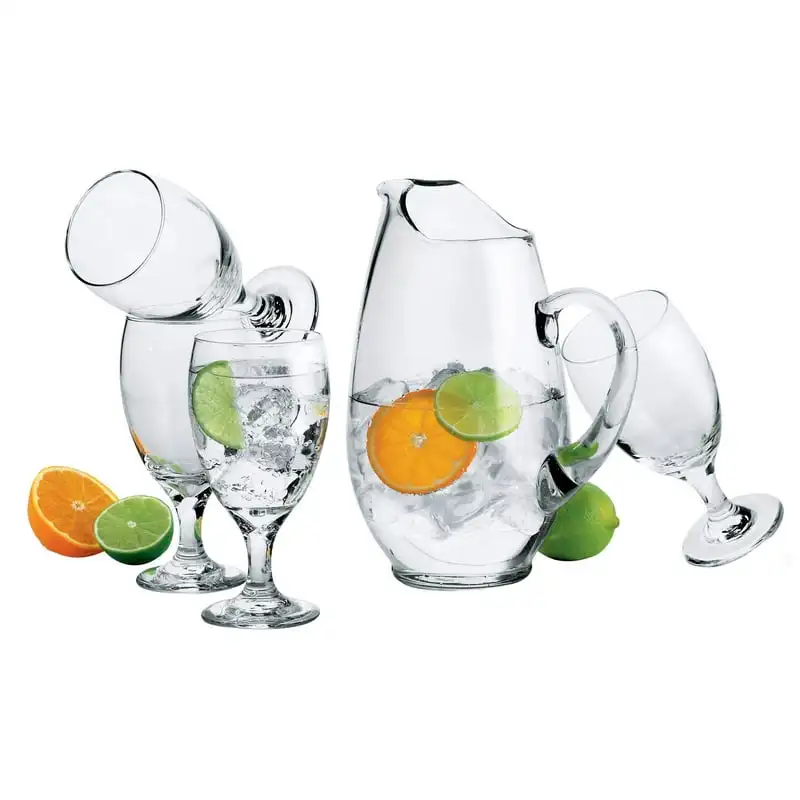 

7-Piece Pitcher & Glass Drinking Set - Perfect For Home Entertaining!