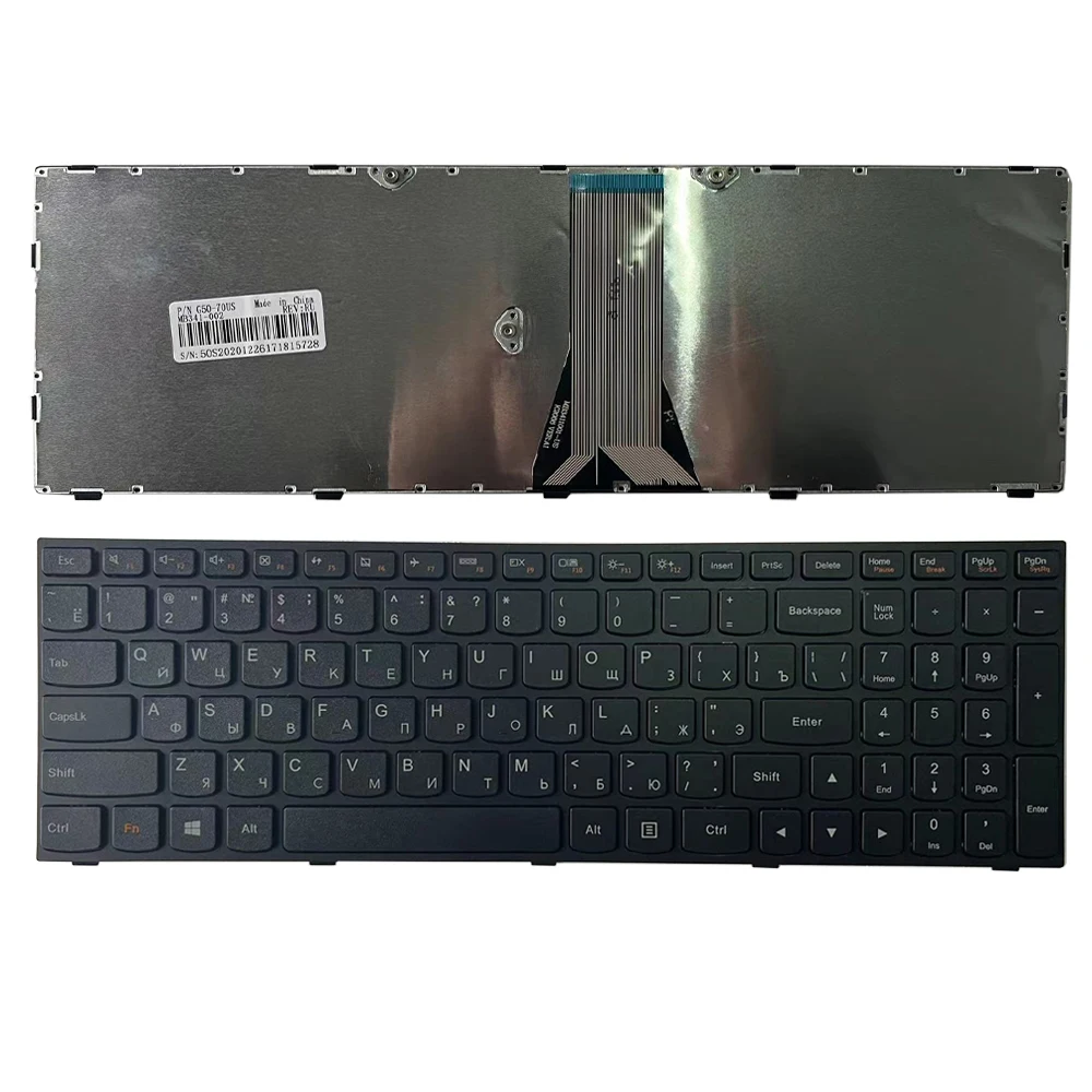 Tastiera Russa Per La Tastiera Lenovo G50 Z50 B50-30 G50-70A G50-70H G50-30 G50-45 G50-70 G50-70M Z70-80 Ru Nero