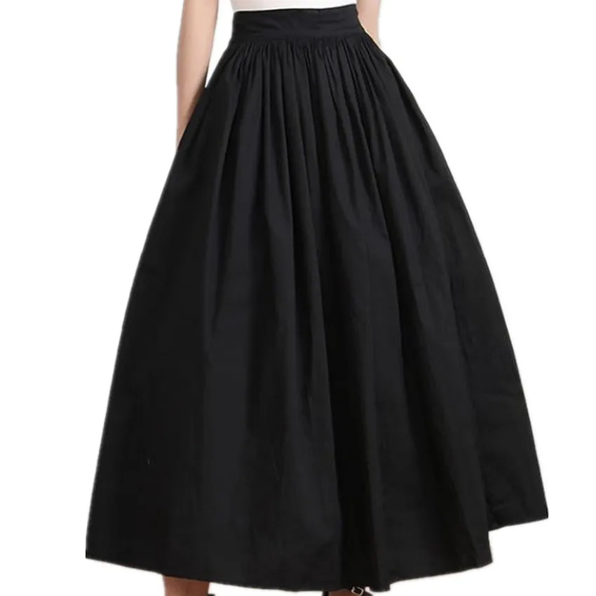 

Retro Spring Summer Ball Gown Skirts Women High Waist Large Size