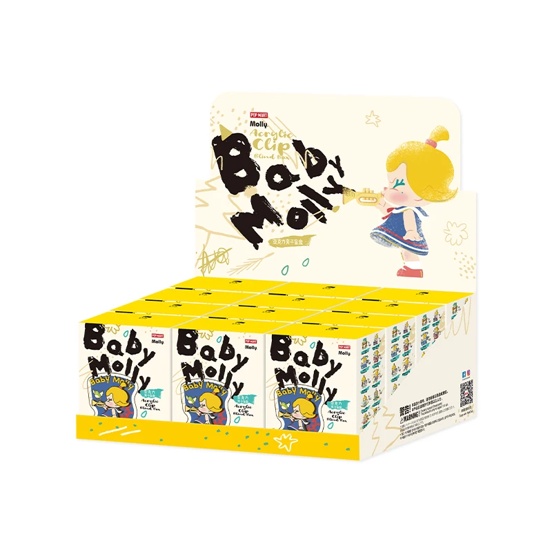 thumbnail image 1 of POPMART BABY MOLLY When I Was Three Series Acrylic Clip Blind Box Perimeter, 1 of 5