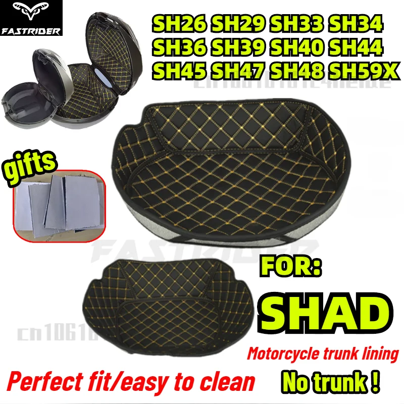 Motorcycle Trunk Pad Motorcycle Trunk Protector Motorcycle Tail Box Motorcycle Trunk Liner For SHAD tailbox SH45 SH48 SH34 SH39 SH40 SH59 Motorcycle Trunk Case Tail Case Luggage Inner Box Liner Protector Lining top case