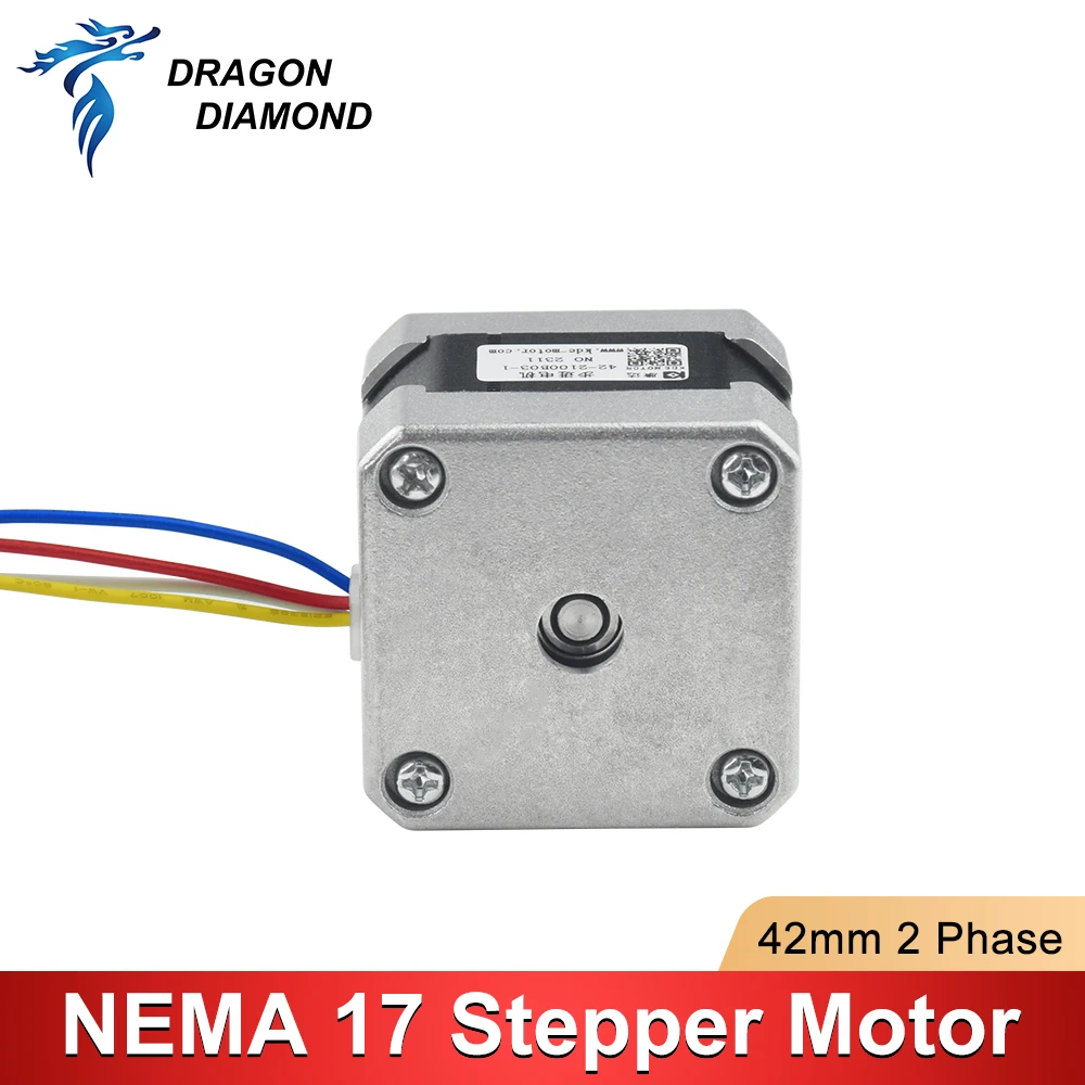 Nema 17 2 Phase K40 Stepper Motor 0.6A 42mm 4-lead for 3D Printer For CO2 Engraving Milling 3D Printer Machine