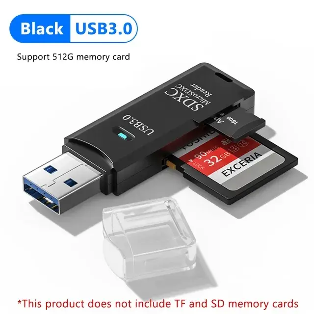 2 IN 1 Card Reader USB 3.0 Micro SD TF Card Memory Reader High Speed Multi-card Writer Adapter Flash Drive Laptop Accessories - Image 10