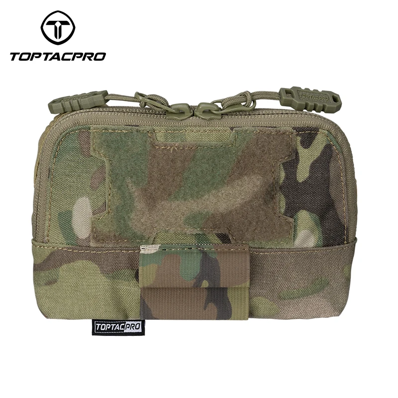 

TOPTACPRO Tactical Admin Pouch MOLLE EDC Utility Pouch Military Multi-Function Waist Bag Camouflage Belt-Pouch 8510
