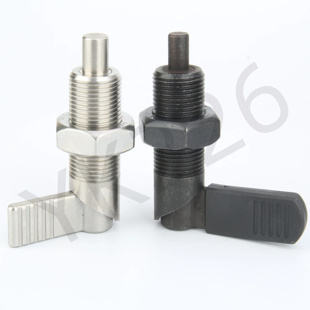 YK226 카본/스테인레스 스틸 레버 타입 캠 액션 인덱싱 플런저, L-잠금 너트가 있는 인덱스 볼트 핸들