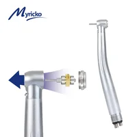 Myricko ทันตกรรม LED Handpiece ความเร็วสูง E-Generator Turbine เซรามิคแบริ่ง Triple สเปรย์น้ํา Airotor หมุน Air Turbine 3