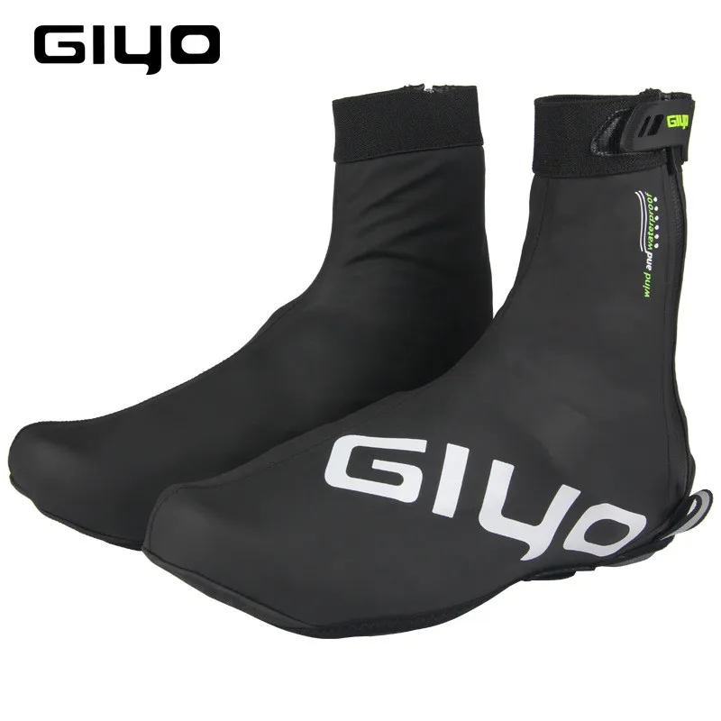 GIYO Road/Mountain Bike Lock Shoe Cover Cycling Shoes Windproof Waterproof Fleece Warm Shoe Cover Autumn Winter Riding equipment bicycle shoe covers