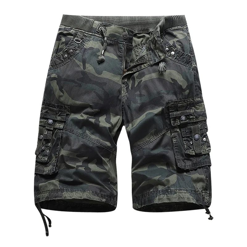 best casual shorts for men Camouflage Camo Cargo Shorts Men 2022 New Mens Casual Shorts Male Loose Work Shorts Man Military Short Pants Plus Size black casual shorts Casual Shorts