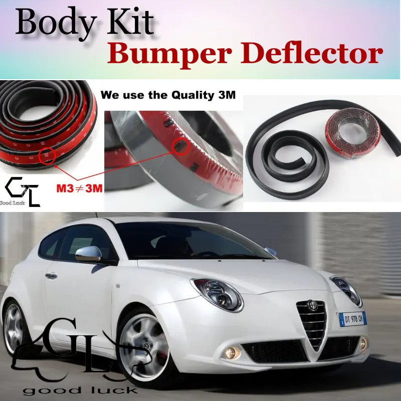 Paraurti Labbro Deflettore Labbra Per Alfa Romeo Mito Ar Furiosa Spoiler Anteriore Gonna Per Topgear Friends Car Tuning / Body Kit / Strip