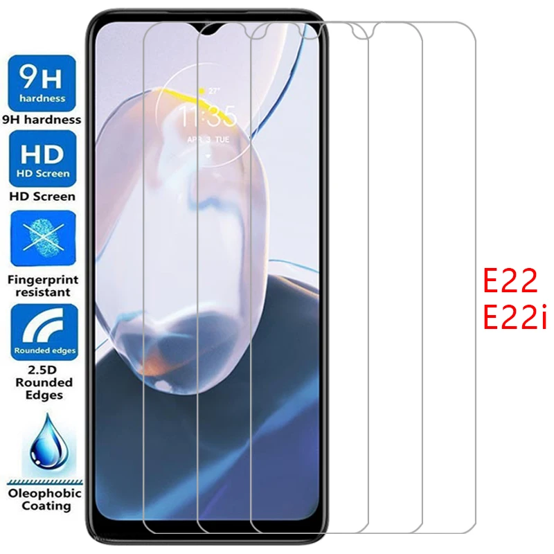 Custodia Per Telefono Per Motorola Moto E22 E22I Vetro Temperato Su Motoe22 Motoe22I E 22 I 22I 22E Cover Posteriore 360 Motorol Mot E22Case Cas