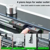 Sink Waterfall Kitchen Sink Large Single Slot Integrated Digital Display Faucet Set Kitchen Utensils Set Cold Hot Water Mixer 5