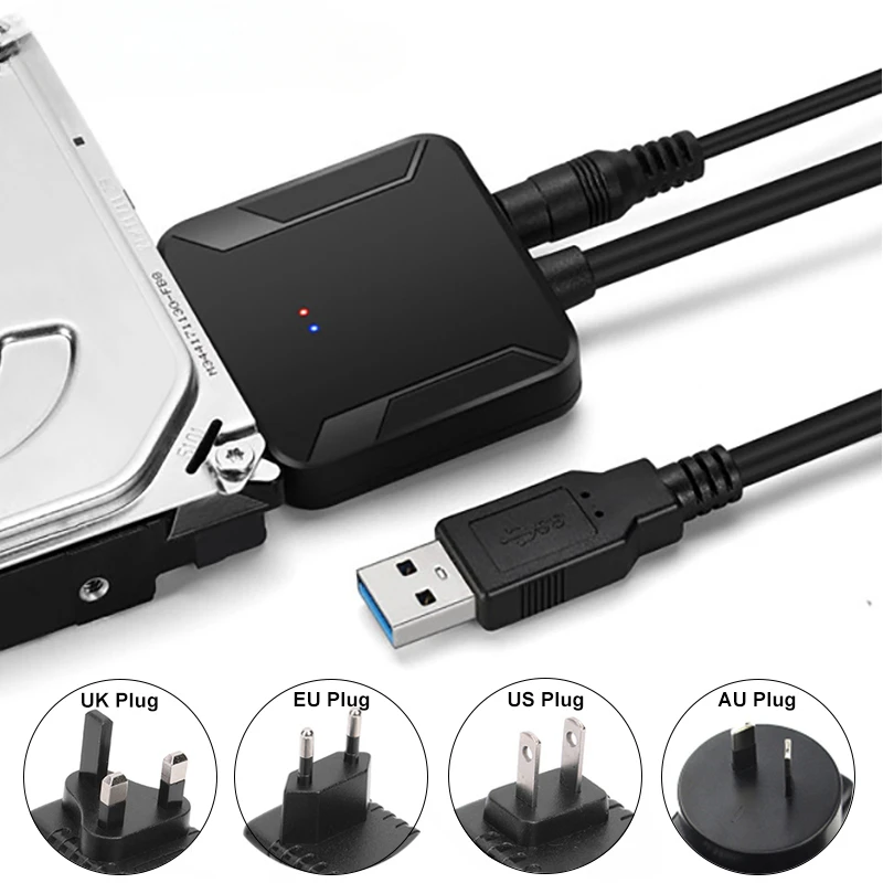 USB 3.0 To Sata 3 Adapter Converter Cable USB3.0 Hard Drive Converter Cable For Samsung Seagate WD 2.5 3.5 HDD SSD Adapter