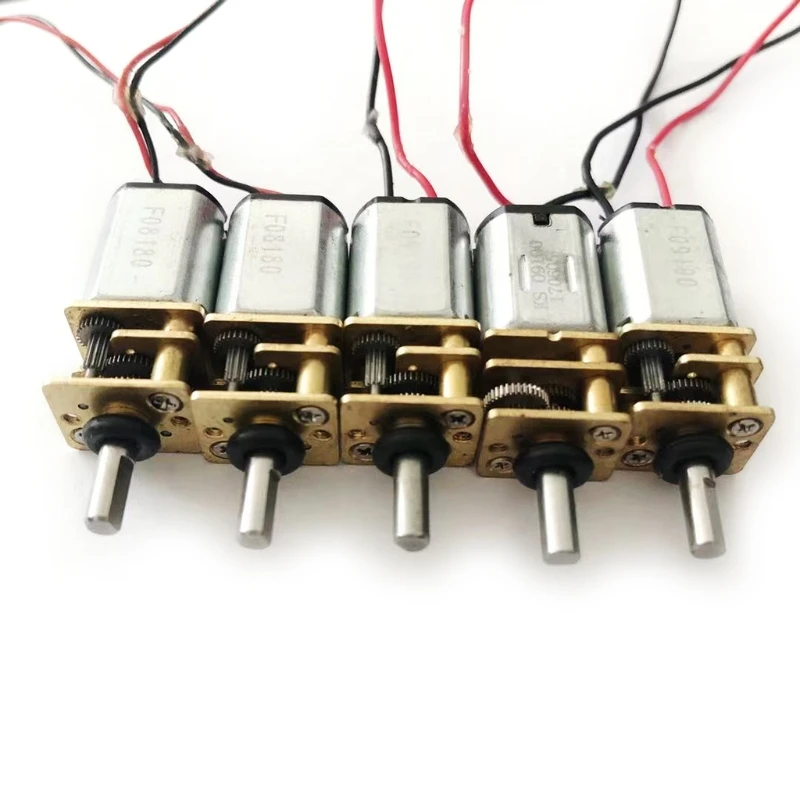 Mini Electric Micromotor Low Speed ​​N20 Gear Reducer DC Robot Motor Reduction Gearwheel Full Metal Gearbox 6V 48 mini electric motor