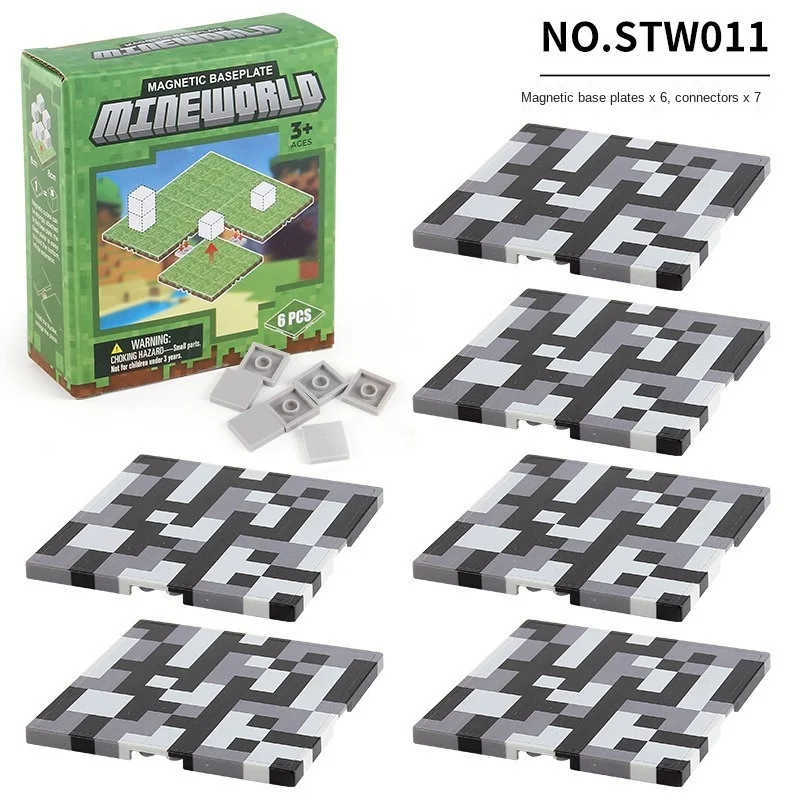 Magnetic Building Blocks Toy Set with Variety Baseplates