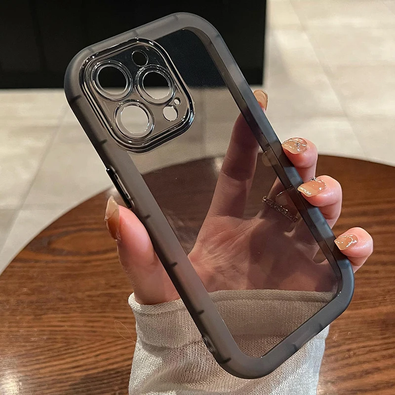 Shockproof Silicone Bumper Clear Phone Case For iPhone 15 14 13 12 11