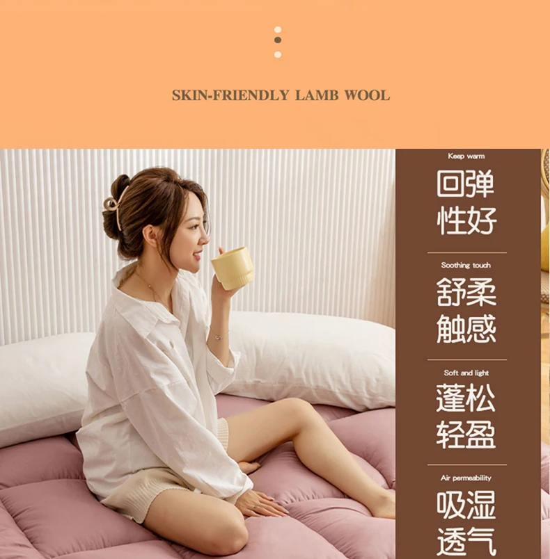 Description Picture 5 of itemDropshipping Customizable Size Mattress Soft Mattress Home Tatami Mat Was The Floor Mat Student ZHA03-14599