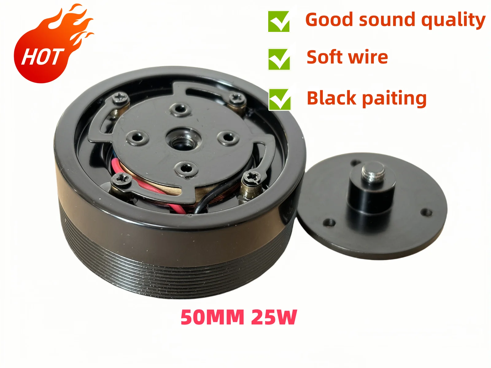 Sounderlink 44MM 50MM 25W High Power Resonance Vibration raw replacement Speaker Full Range Driver Bass shaker loudspeaker DIY 5