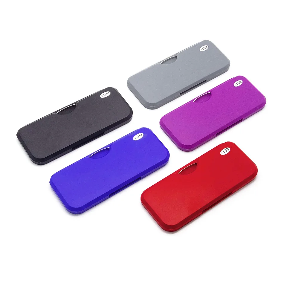 Rimless Foam Nose Clip on Reading Glasses Mini Portable Lazy Glasses Alloy Case Men Women Gafas De Lectura +1 To +3