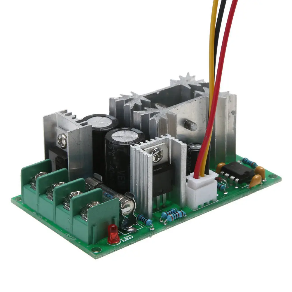20A PWM DC Motor Speed Controller 12V 24V 36V 48V with Potentiometer Knob Switch