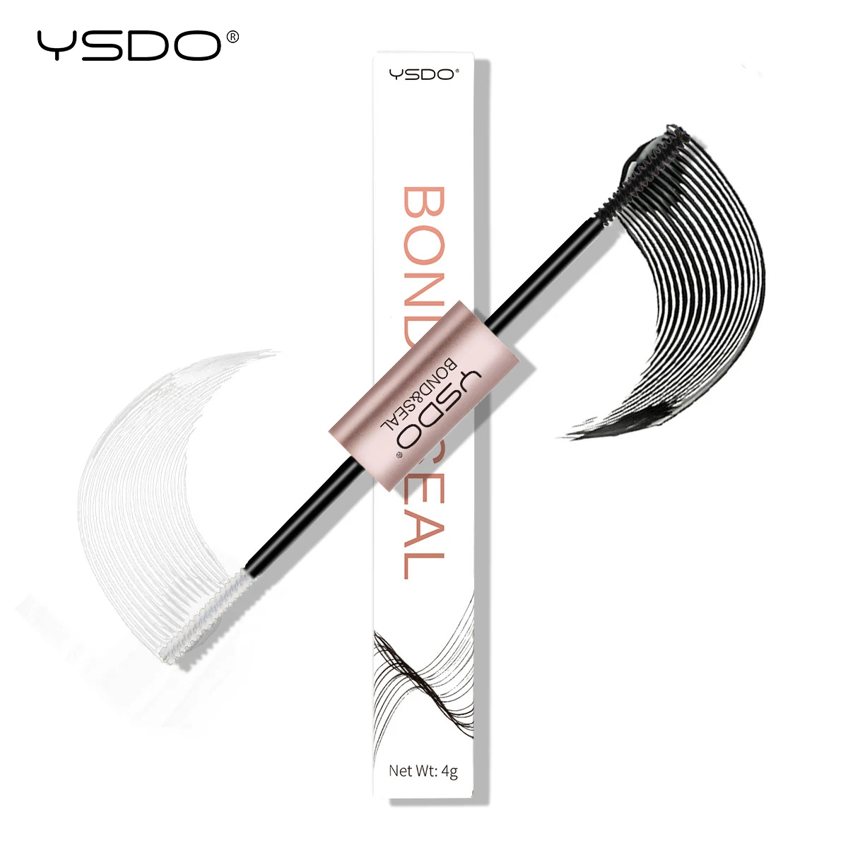 YSDO 1PC 2 in 1 Bond and Seal/Lock Waterproof Fast Drying Glue and Sealer Dual-Ended Eyelash Glue Strong Hold Cluster Lash Glue