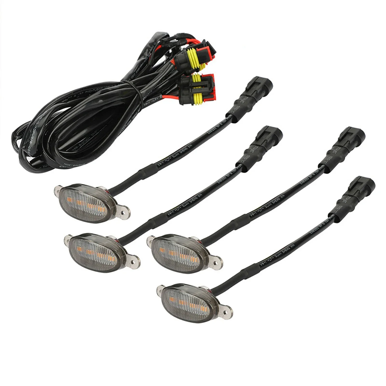 LED Grille Light Universal Car Smoked Amber White Grill Light Lighting Eagle Eye Lamp for Off Road Trunk SUV Ford Toyota car led running lights