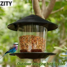 

Outdoor Bird Feeder Waterproof House Gazebo Hanging Wild Bird Feeder Cage Outdoor Container With Hang Rope Bird Feeder Garden