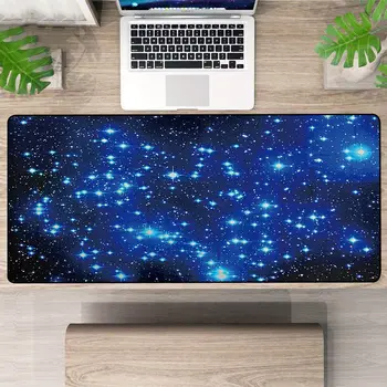 Star Universe Mouse Pad Starry Sky Pattern Rubber Mouse Pad Computer Mouse Pad Non-Slip Game Player Mousepad For Home/Office
