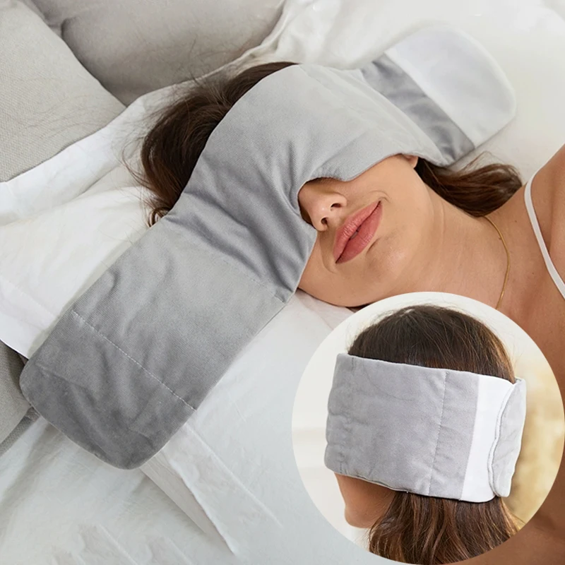 Soft Velvet Eye Mask for Sleep and Travel