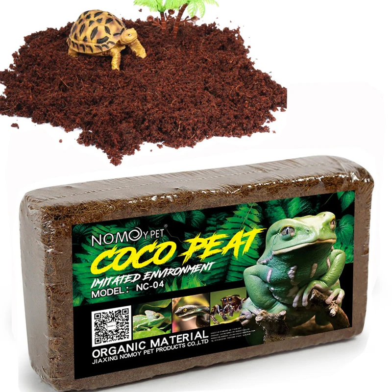 

650g Reptile Coconut Soil Natural Coconut Fiber Substrate Lizard Tortoise Reptile Bedding Soil Reptile Terrarium Bottom Supplies