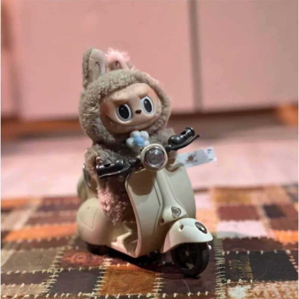 Labubu Doll Mini Electric Motorcycle with Music Lamplight Kawaii