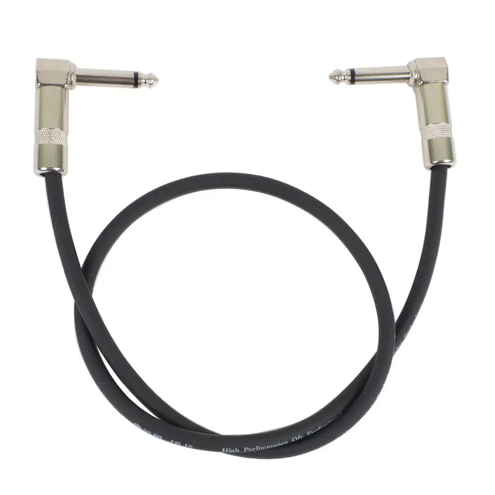 

60cm Length Guitar Effects Pedal Cable Connector 6.35 Plug Wire Adapter Line Round Head