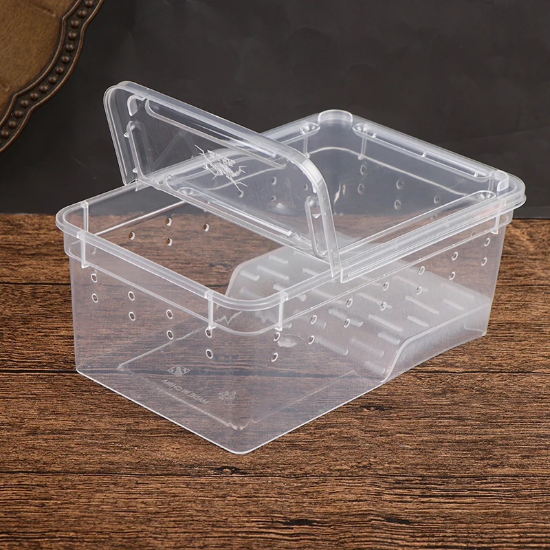 1PCS Reptil Tank Insekten Spinnen Schildkröte Eidechse Acryl Transparent Zucht Box Vivarium Deckel Reptil Haustier Produkt – Detail 12